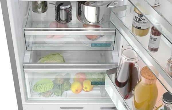 Siemens KG39NEIAF kyl/frys 363 L iQ500 No Frost, energiklass A, borstat stål