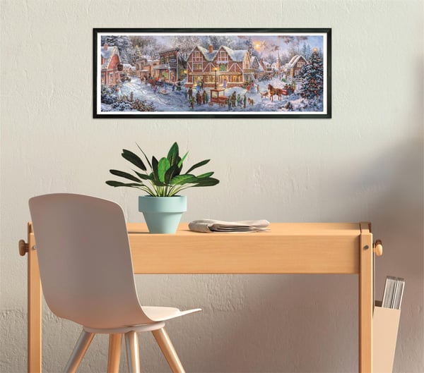 Clementoni puslespill Panorama HQC Getting ready for X-mas 1000 brikker