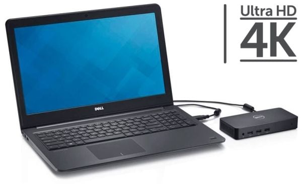 Dell D3100 - Dokkingstasjon - USB - 2 x HDMI, DP - 1GbE - for Inspiron 15 Gaming 7567; Latitude 13 7350