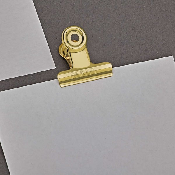 MAUL paperiliitin MAULstandardi, leveys 30 mm, 10 kpl kultainen