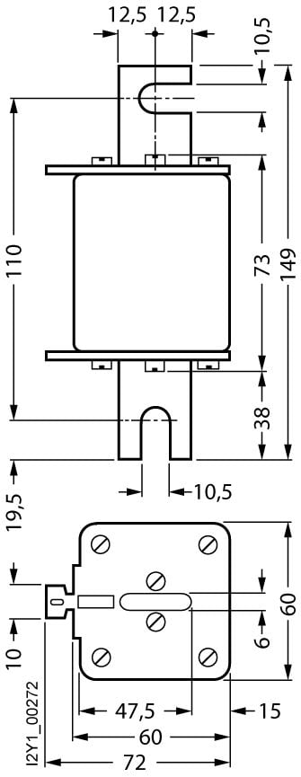 Siemens 3NE33320B Sikringsindsats Sikringsstørrelse = 2 400 A 1000 V 1 stk