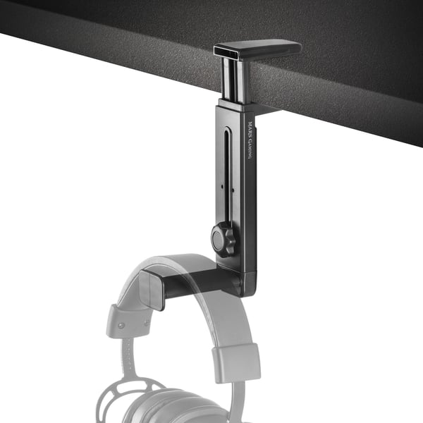 Mars Gaming MHH2, Hovedtelefonholder, ABS, Gummi, 138 g, Lajittelu