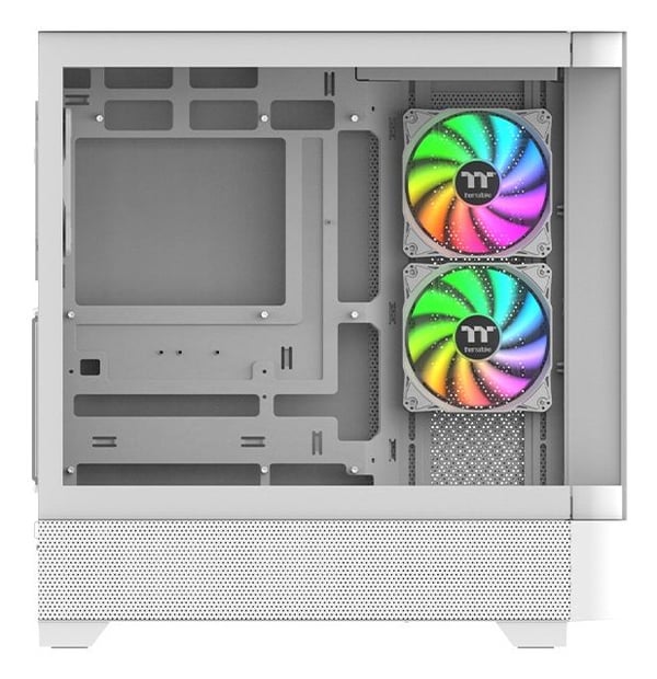 Thermaltake View 290 TG ARGB datorchassi ATX mid tower, vit, härdat glas x 2