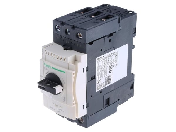 Schneider Electric GV3L40, Motorstartare, Svart, 50/60 hz, -20 - 60 ° C, -40 - 80%, 55 mm