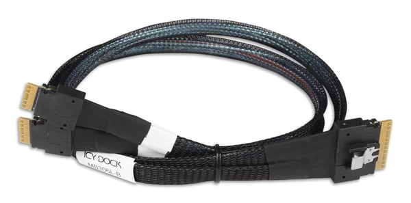 ICY DOCK kabel SlimSAS 8i SSF-8654 till 2xSlimSAS 4i,SFF-8654 kabel-0,5M