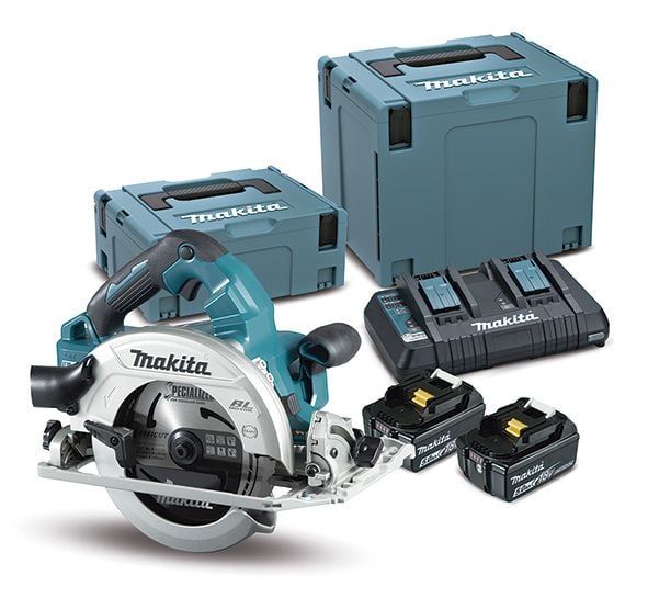 Makita DHS782PT2J akkudrevet sirkelsag 18 V x 2 190 mm, 2 x 5,0 Ah