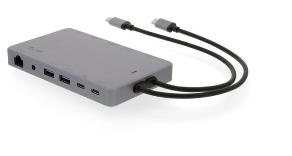 LMP Display Dock 2, Koblet med ledninger (ikke trådløs), USB 3.2 Gen 1 (3.1 Gen 1) Type-C, 100 W, 3,5 mm, 10,100,1000 Mbit/s, Grå