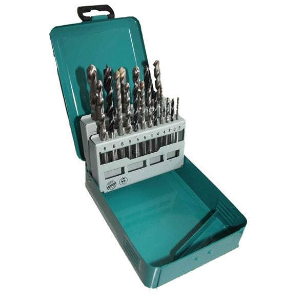 Makita - Poranteräsarja - puulle, metallille, betonille - 18 kpl - 5 mm, 6 mm, 8 mm, 10 mm, 4 mm, 3 mm