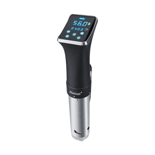 Steba SV 80, Sous vide -vesipumppu, Musta, Ruostumaton teräs, LCD, 90 °C, 99 h, IPX7