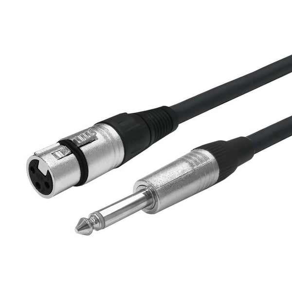 Vivolink PROAUDXLRFJACK1, XLR, Naarasliitin, 6.35mm, Urosliitin, 1 m, Musta
