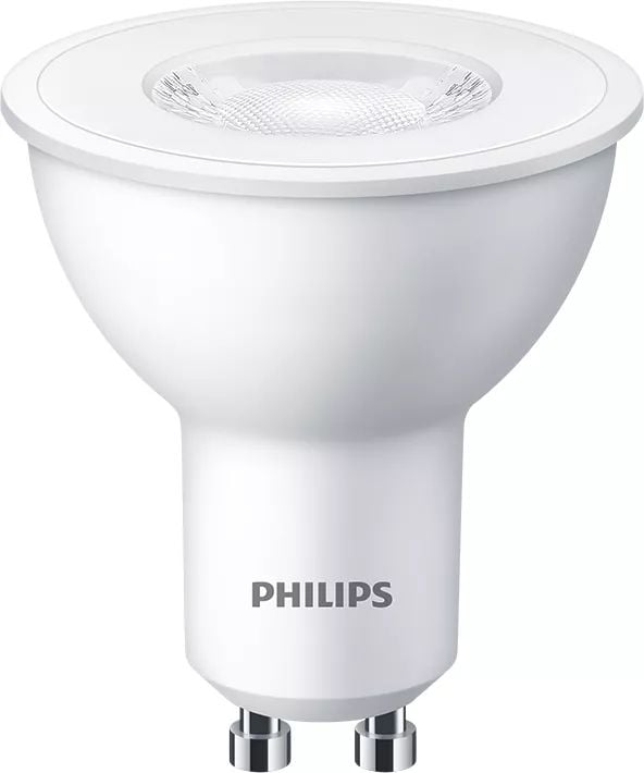 Philips - LED-pære for søkelys - form: PAR16 - klar finish - GU10 - 4.7 W (ekvivalent 50 W) - klasse F - varmt hvitt lys - 2700 K (en pakke 4)
