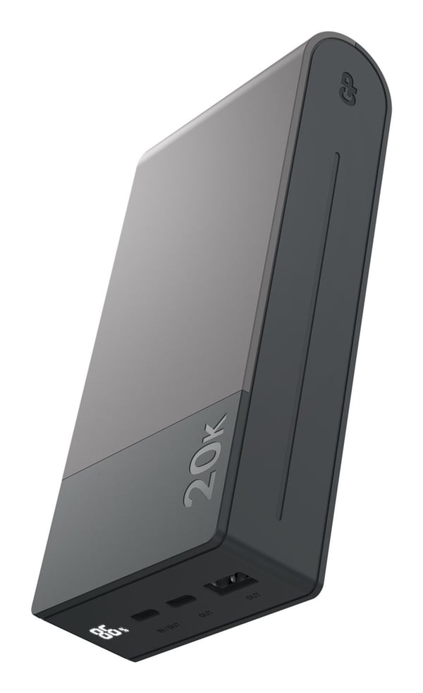 GP Battery GP PowerBank M2+ 20C 20000mAh 2xUSB-C/1xUSB-A musta LED (GPPBM20CGYMSR287)