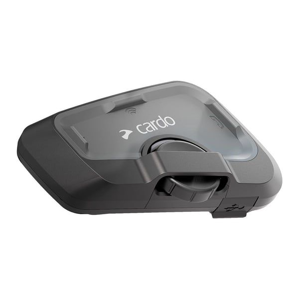 Cardo Freecom 4 X Solo FRC4X003 motorcykelintercom Bluetooth 5.2, svart