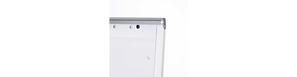 MAUL Flipchart Functional, Terästä, 700 x 1000 mm, Hopea, 1950 mm, 1 kpl
