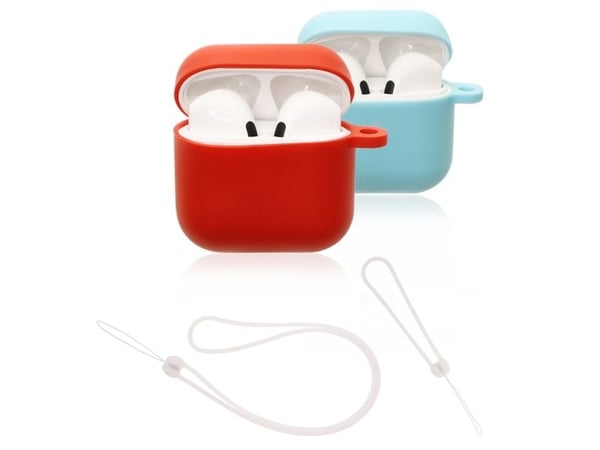 4smarts Silicon Case Set, Latauskotelo, Silikoni, 8,5 g, Sininen, Punainen