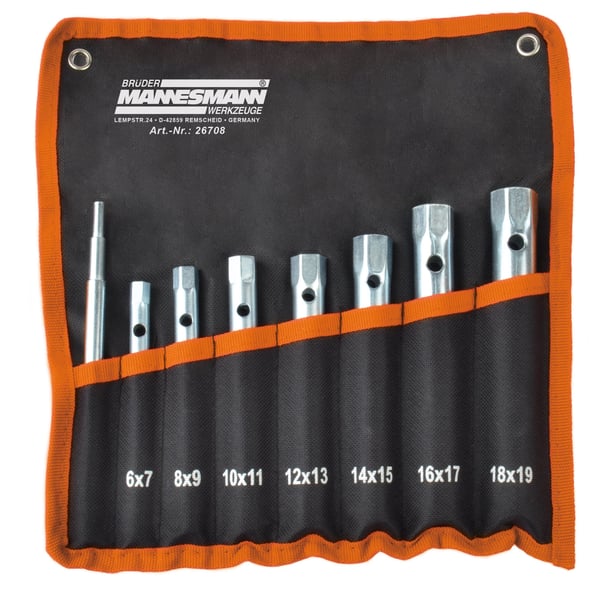 Brüder Mannesmann M26708 Putkiavain 8 osaa