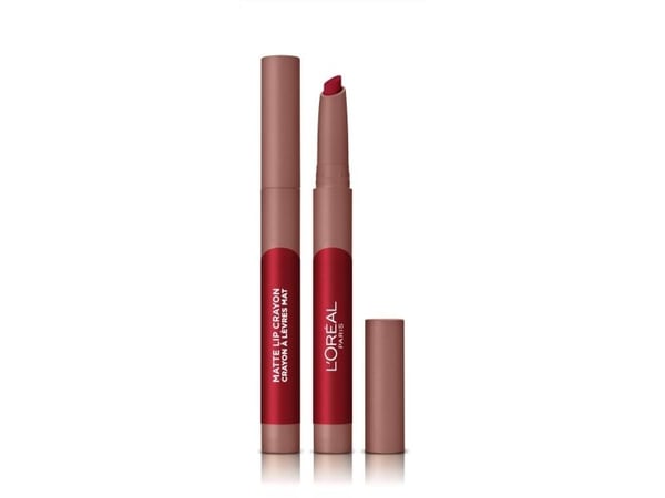 L'Oreal Paris Infallible Very Matte Lip Crayon Lipstick Smudge Proof Red Lipstick 113 Brulee Ever 1kg