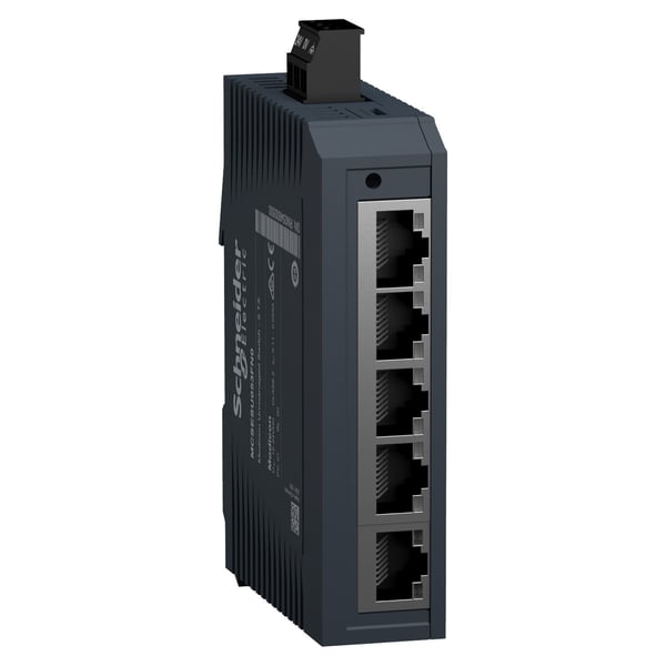 Schneider Electric MCSESU053FN0, Uhåndtert, Fast Ethernet (10/100), DIN-skinne