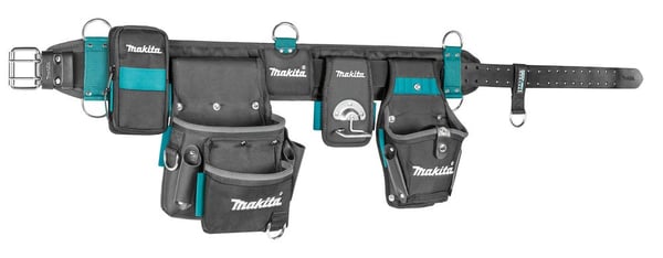 Makita E-15235 raskaan käytön työkaluvyösetti, 2 taskua, nahka/polyesteri