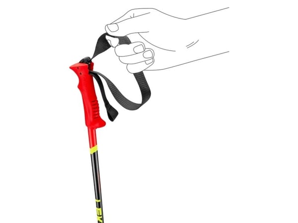LEKI Racing KIDS, Utförsåkning, Skidtävlingar, 105 cm, Barn, Svart, Röd, Gjuten aluminium, Stål