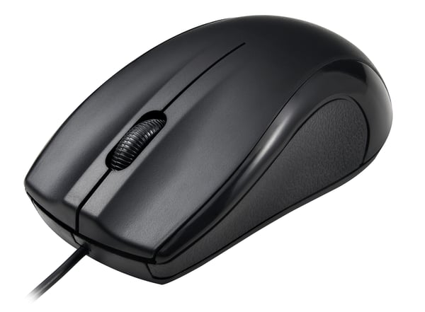 DELTACO MS-711-C - Mus - optisk - 3 knappar - kabelansluten - USB-C - svart