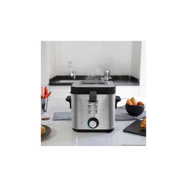 Cecotec CleanFry Infinity 1500, Frityrkoker, 1,5 l, 190 °C, Single/enkelt, Rustfritt stål, Knapper