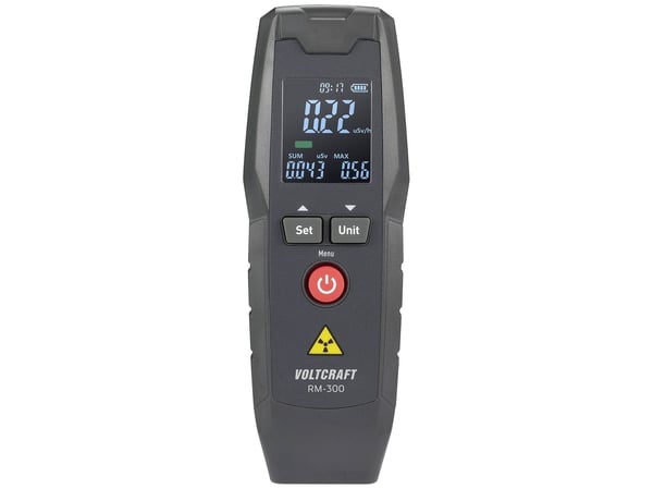 VOLTCRAFT RM-300 Geiger-mittari Säteily: beeta , gamma , röntgen Akustinen varoitusääni VOLTCRAFT RM-300 Geiger-mittari Säteily: beeta , gamma , röntgen Akustinen varoitusääni