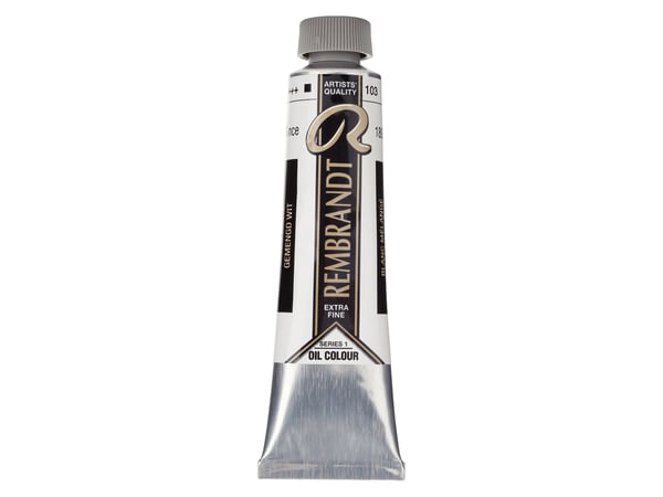 Rembrandt oljemaling rør Mixed White (saflorolje) 103