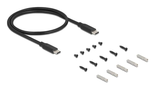 Delock - Hub - RJ45, 1.5 kV isolation - 3 x USB 3.2 Gen 1 + 1 x USB-C 3.2 Gen 1 (strømforsyning) + 1 x 1 Gigabit Ethernet - stasjonær, overflatemon...