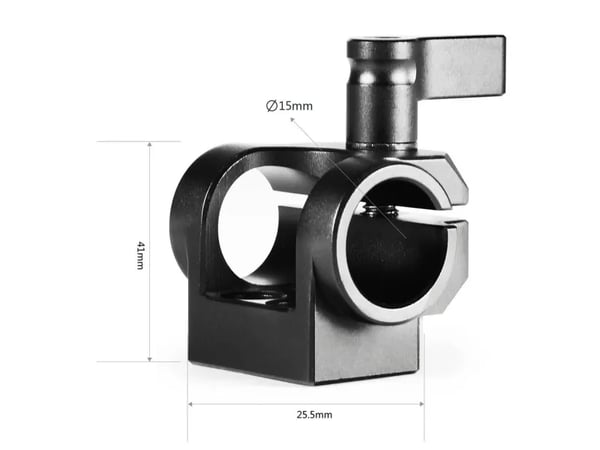 SmallRig 1995, Kiinnityspuristin, Musta, Alumiini, 1/4", Kiina, 66 mm