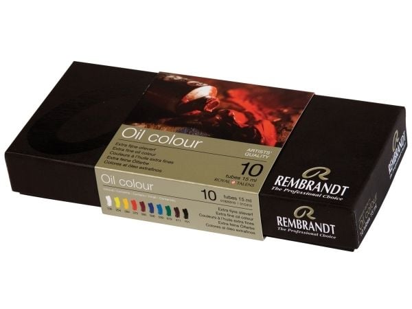 Rembrandt oljemaling basissett | 10 x