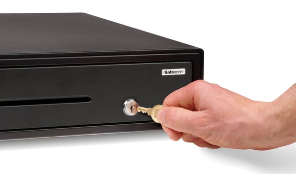 Safescan LD-4141, Sähkökäyttöinen kassalipas, Terästä, musta, DC, 24 V, 410 mm