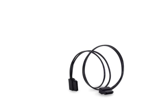 SilverStone CP11 - SATA-kaapeli - Serial ATA 150/300/600 - SATA (hun) til SATA (hun) - 30 cm - 90° stikforbindelse - sort