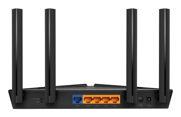 TP-Link EX520, Wi-Fi 6 (802.11ax), Dobbelbånd (2.4 GHz / 5 GHz), Ethernet/bredbåndsforbindelse, Svart, Frittstående router