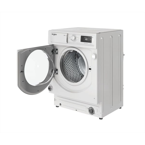 Whirlpool FreshCare BI WDWG 861485 EU, Edestä täytettävä, Kiinteä, Valkoinen, Vasen, Valkoinen, Painikkeet, Rotaatio