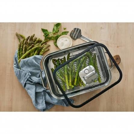 WMF 1741026040 Vitalis Compact Aroma ångkokare 3,5 l med silikonpackning