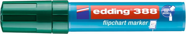 edding 388 flipchart - Markering - för flipdiagram - grön - vattenbaserat bläck - 4-12 mm