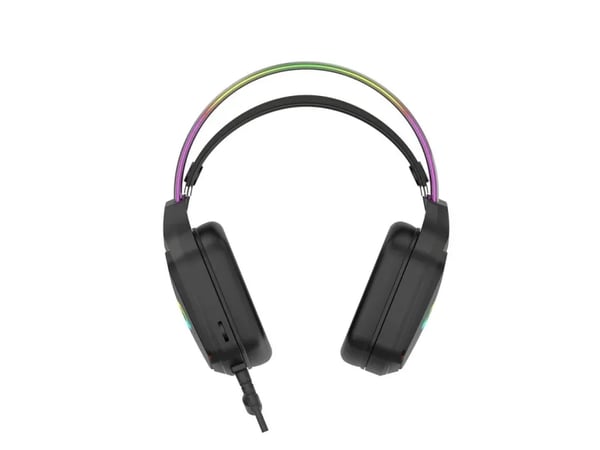 Canyon Darkless GH-9A, RGB aidimams ausin?s with Mikrofonas, Mikrofonas frequency response: 20HZ~20KHZ, ABS+ PU leather, USB*1*3.5MM jack kitukas...