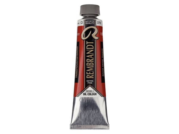 Rembrandt oljefärg tub Transparent Oxide Red 378