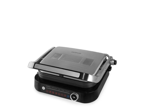 Orava GRILLCHEF2, Sort, Sølv, Rektangulær, Rotasjon, Berøringskontroll, Rist, LED, 2100 W
