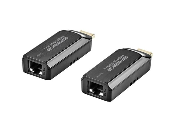 SpeaKa Professional SP-6773280, 1920 x 1080 pikseliä, AV-lähetin ja -vastaanotin, 50 m, Langallinen, Musta, HDCP