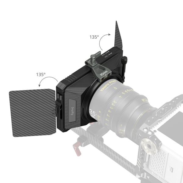 SmallRig 3680B, Matt boks, 9,5 cm, Svart, Karbonfiber, Glassfiber, Polykarbonat (PC), 167 mm, 54 mm