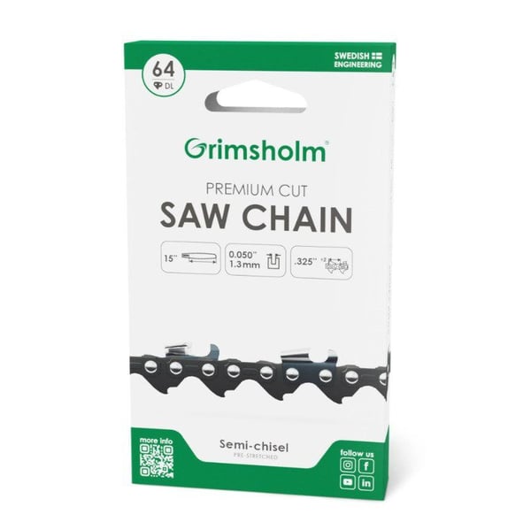 Grimsholm SAW-kjede premium cut64 DL325"050"/1,3 mm