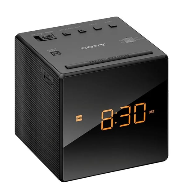 Sony ICF-C1 - Klockradio - 100 mW - svart