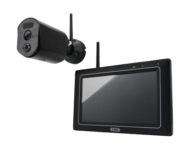 ABUS EasyLook BasicSet - Monitor + kamera(er) - AC-drevet - 7" LCD-monitor - 1 kamera(er) - CMOS - sort