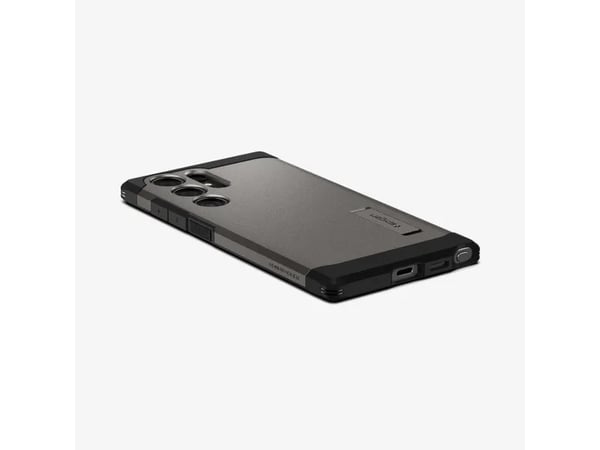 Spigen Tough Armor, Suojus, Samsung, Galaxy S24 Ultra, 17,3 cm (6.8"), musta, Harmaa