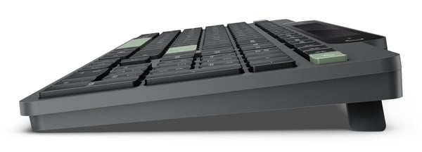 Lenovo - Tastatur - self-charging - trådløs - Bluetooth 5.1 - QWERTY - Dansk - svart - brun boks
