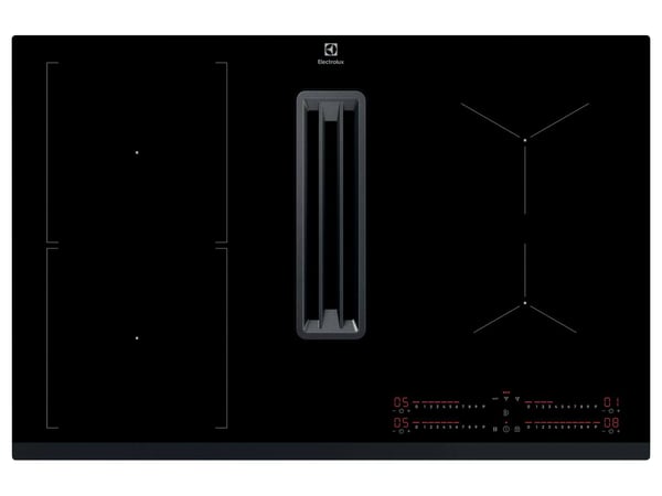 Electrolux KCC83443, Svart, Inbyggnad, Induktionshäll, 4 zon(er), 4 zon(er), Front