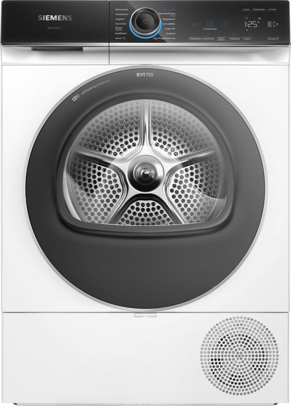 Siemens WQ45B2B40 iQ700 lämpöpumppukuivausrumpu 9 kg, energialuokka C