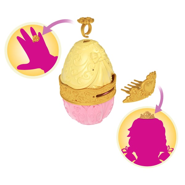 Disney Princess -påskäggsöverraskning med 1 liten docka, 2 kjolar och 10 tillbehör (stilen kan variera), Modedocka, Flicka, 3 År, Pojke/flicka, 122...